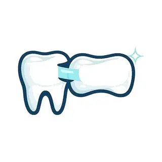 Icon of a cantilever dental bridge