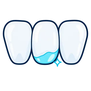 Icon of a reshaped uneven tooth