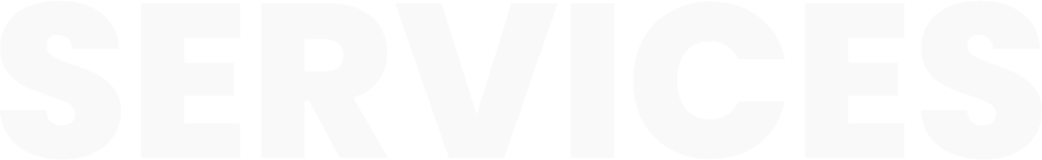 The word "SERVICES" in large, bold, white capital letters on a black background, perfect for highlighting dental Grande Prairie offerings.