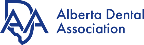 albertadentalassociation Alberta Dental Association logo featuring stylized blue letters "ADA" and an outline of Alberta, with the association name in blue text on a light background.