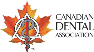 cda-logo_e_h Canadian Dental Association logo featuring a maple leaf, a triangle with a rod and serpent symbol, and the association’s name in bold text.