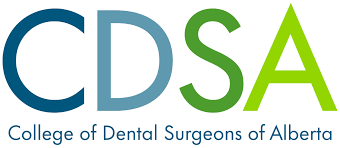 cdsa Logo for the College of Dental Surgeons of Alberta, showing the initials CDSA in large letters above the full name in smaller text.